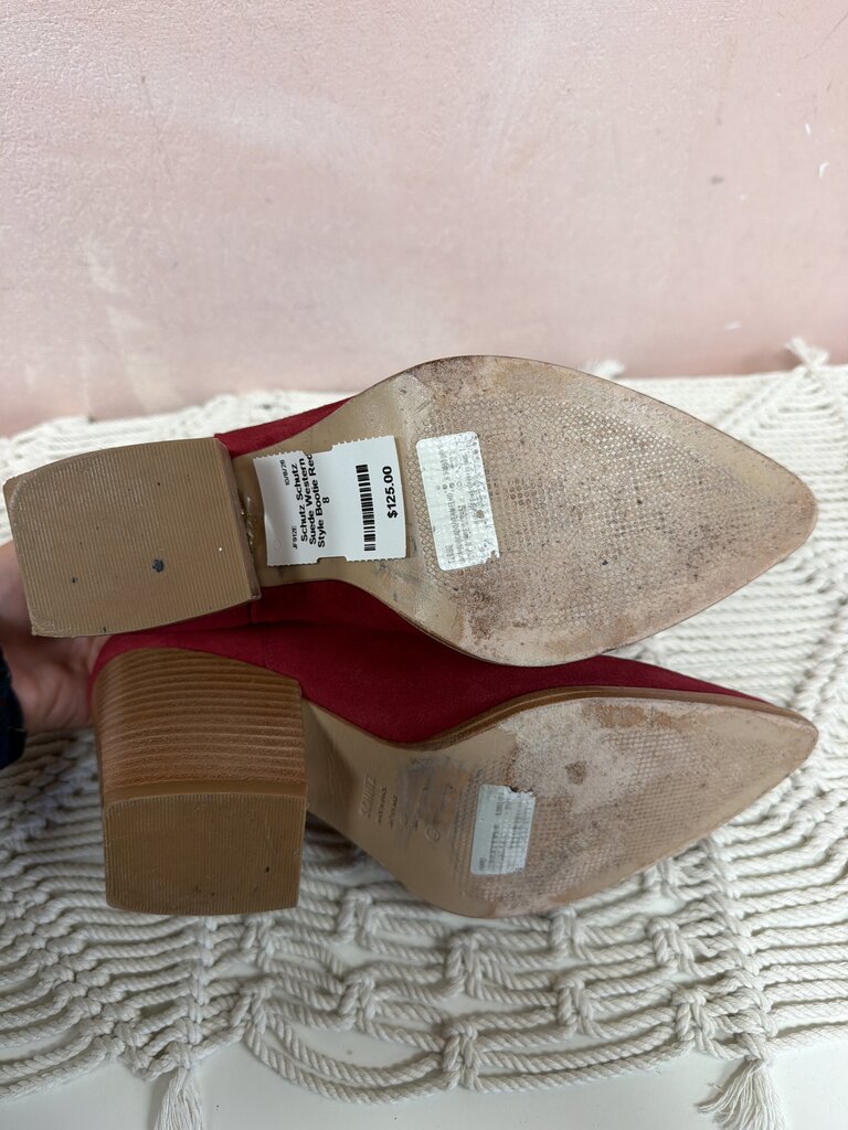 Schutz Suede Western Style Bootie