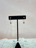 (*AP 6) 14k Yellow Gold Blue Drop Earrings