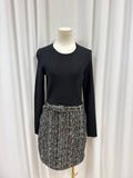 Theory Tweed Skirt Belted Mini Dress