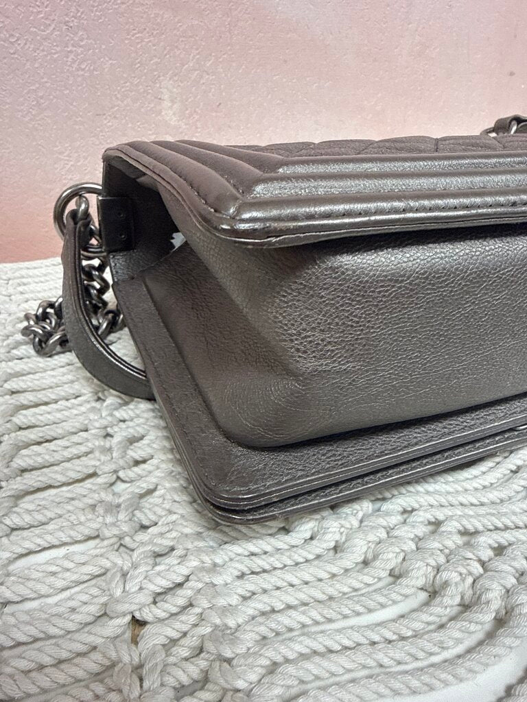 Chanel Metallic Boy Bag '13-'14 Karl Lagerfeld Collection