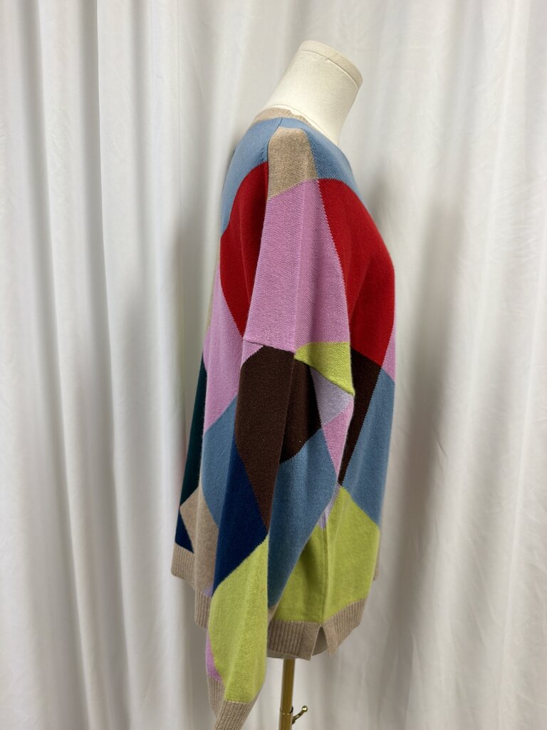 Boden Color Block Crew Neck Sweater NWT (Originally $199)