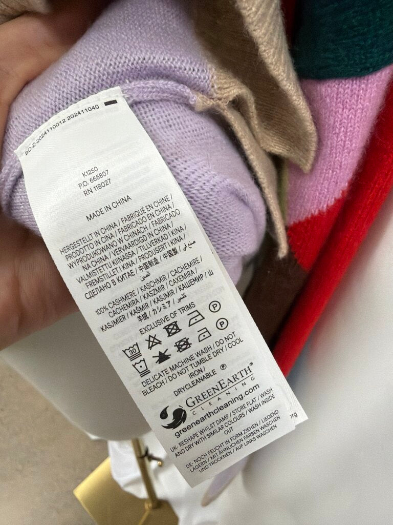 Boden Color Block Crew Neck Sweater NWT (Originally $199)