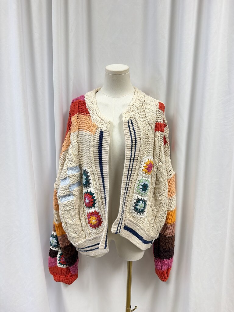 Free People Patchwork Cardigan NWT (Originally $328)