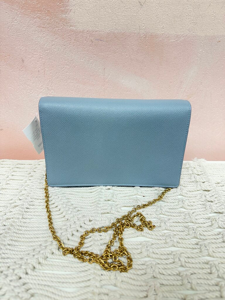 Dior Leather Saddle Chain Handbag w/ Box & Dustbag
