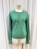 Ulla Johnson Embroidered Detail Neckline Cashmere Sweater