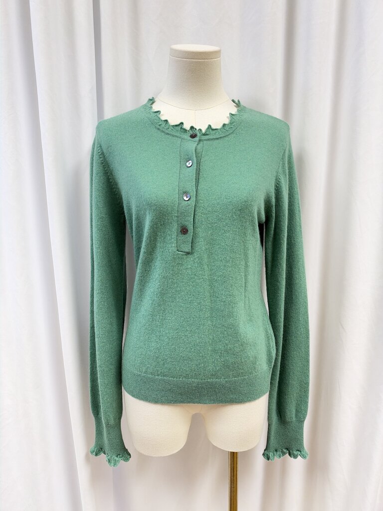 Ulla Johnson Embroidered Detail Neckline Cashmere Sweater
