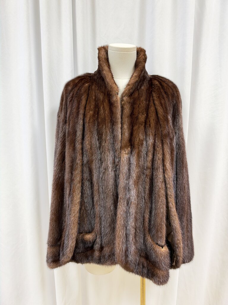 Weiss Mink Cape w/ Pockets