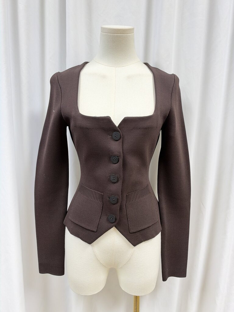 Staud Square Neck Long Sleeve