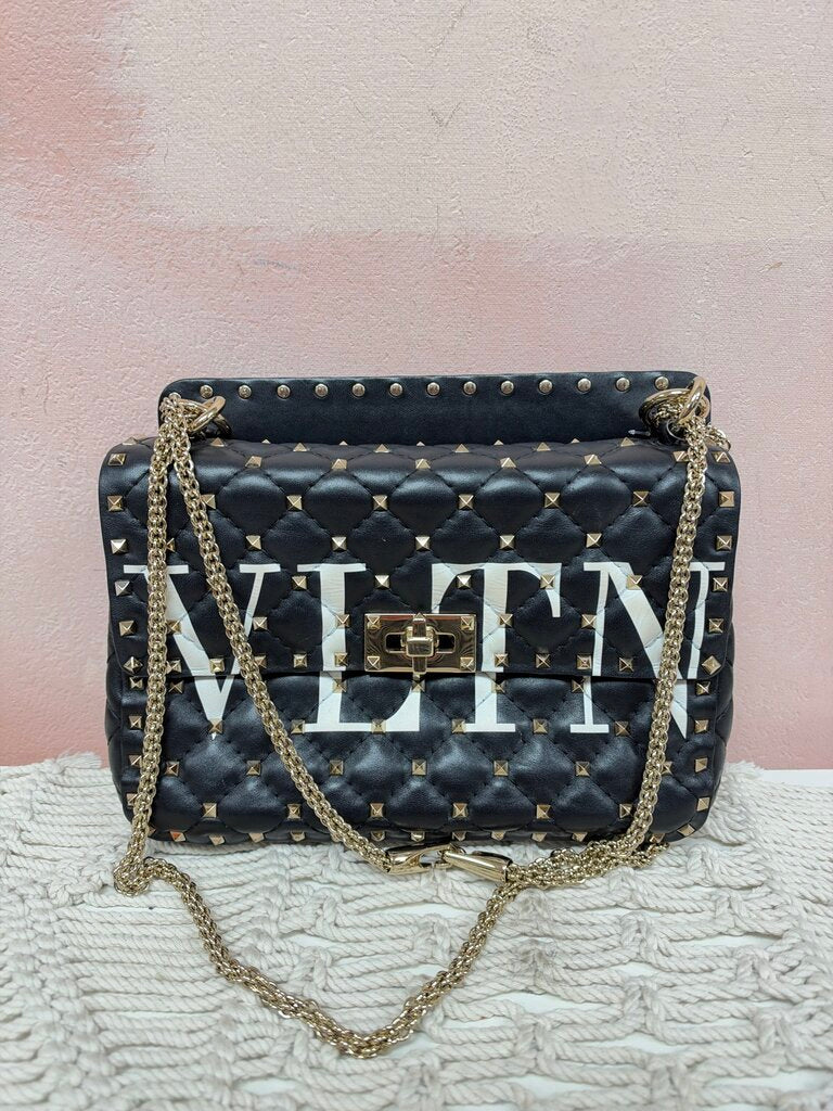 Valentino Studded Logo Crossbody Bag