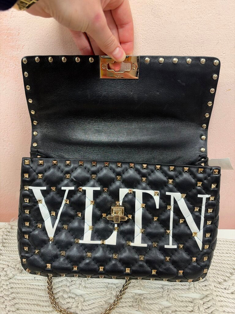 Valentino Studded Logo Crossbody Bag