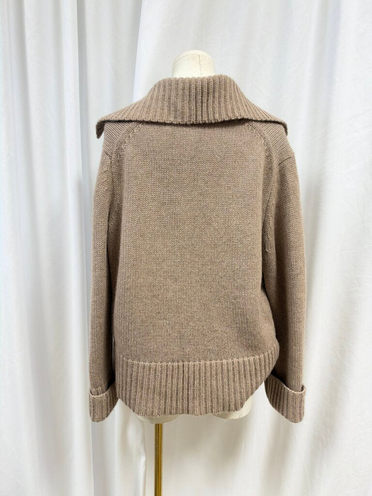 Jenni Kayne V-Neck Collared Cashmere Sweater