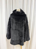 Sherry Cassin Dyed Rabbit Poncho