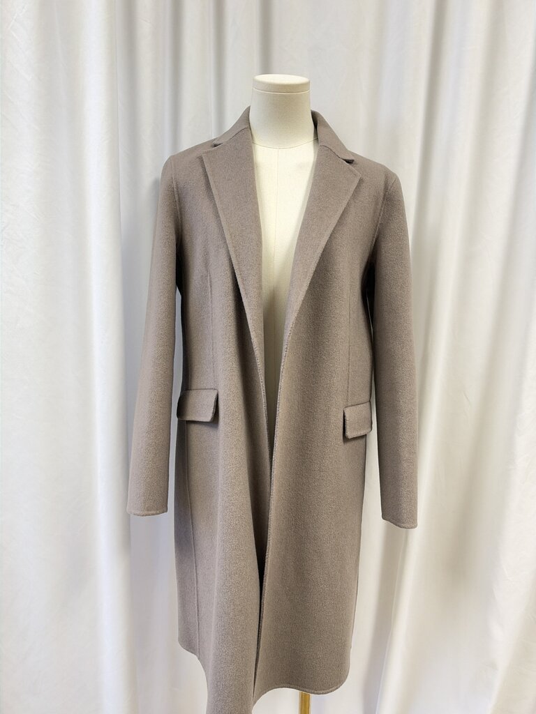 Theory Boiled Wool Long Coat