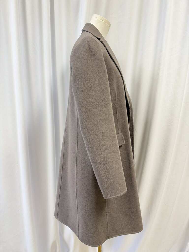 Theory Boiled Wool Long Coat