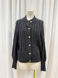 Tuckernuck Gold Button Cable Knit Cardigan