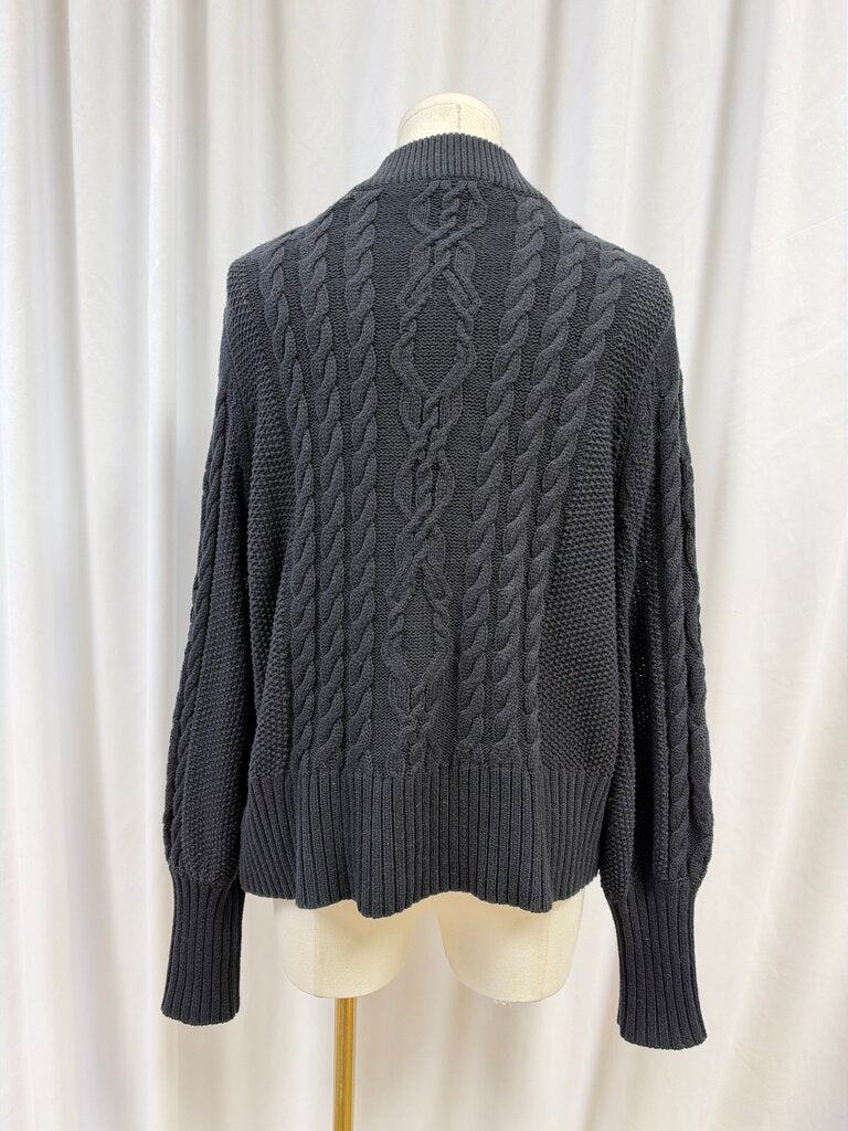 Tuckernuck Gold Button Cable Knit Cardigan
