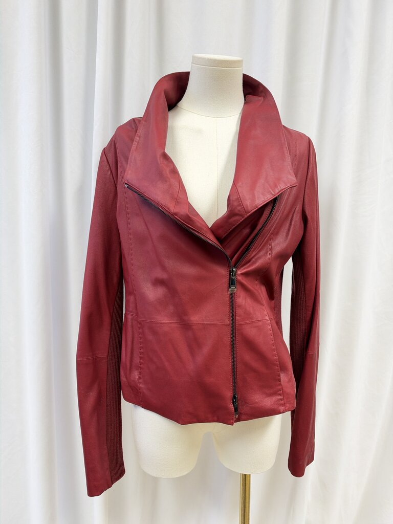 Vince Goat Leather Biker Jacket