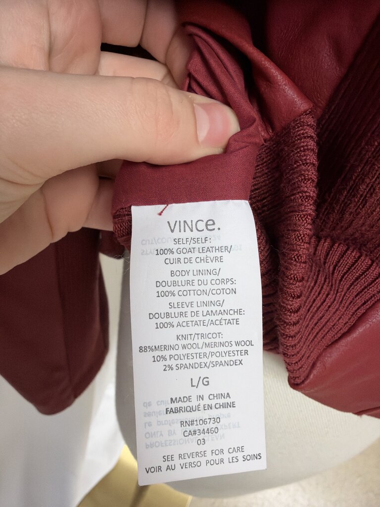 Vince Goat Leather Biker Jacket