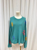 Rails Flower Print Crew Neck Sweater