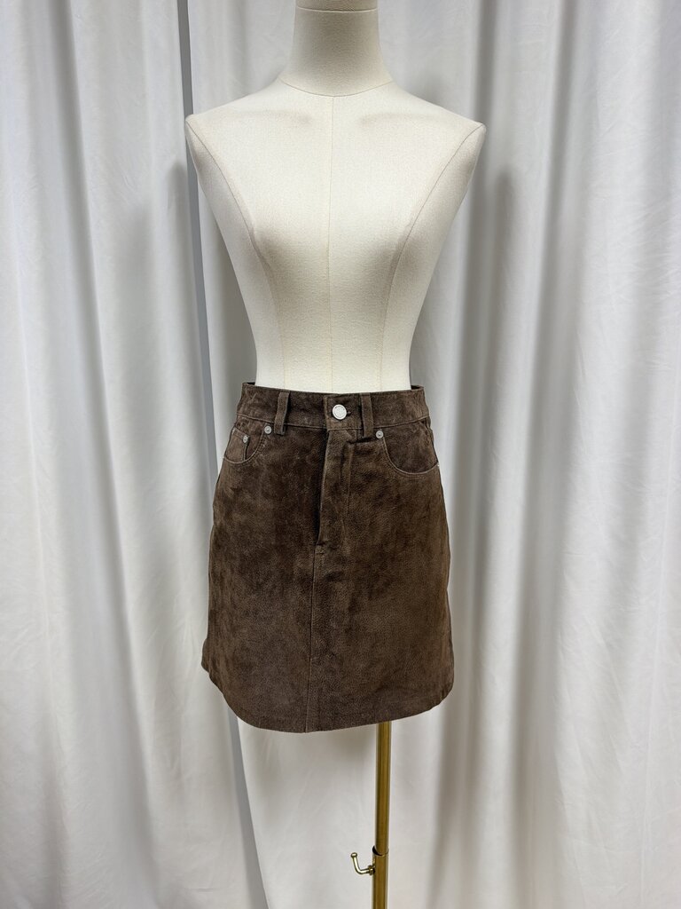 Blank NYC Leather Mini Skirt
