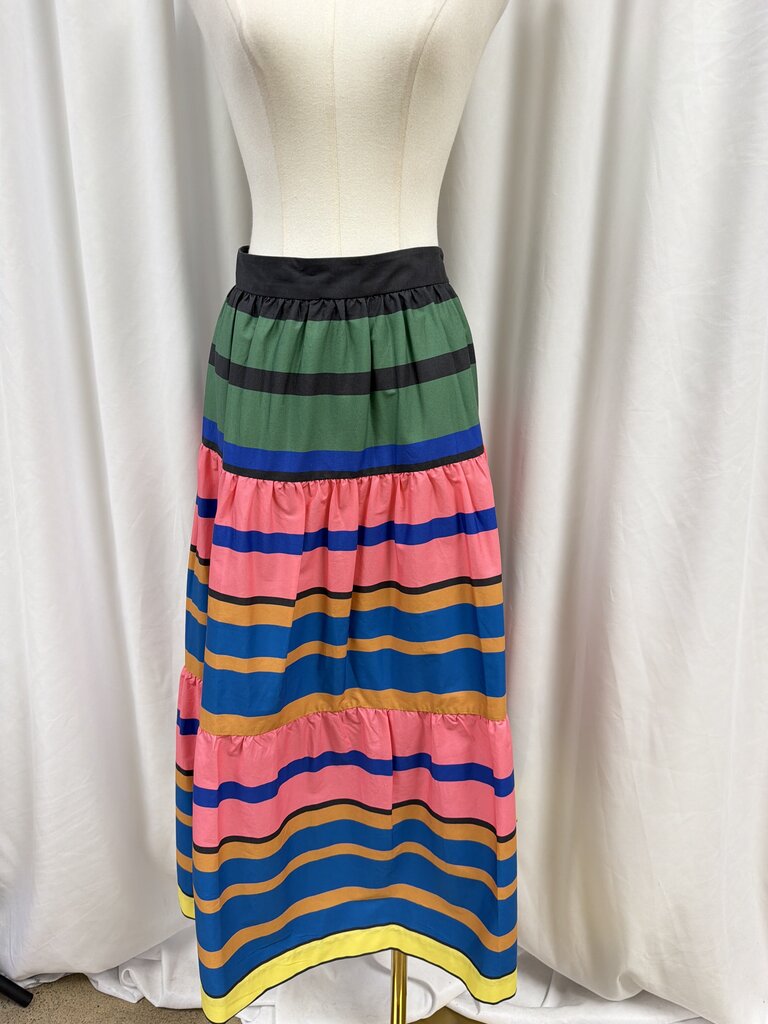 Staud Striped Maxi Skirt
