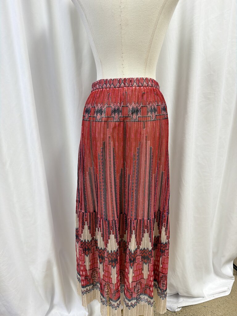ba&sh Metallic Print Maxi Skirt