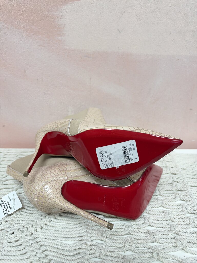 Louboutin Croc Embossed Bootie NWT