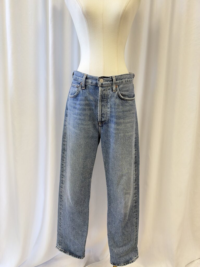 AGolde Straight Leg Button Jeans