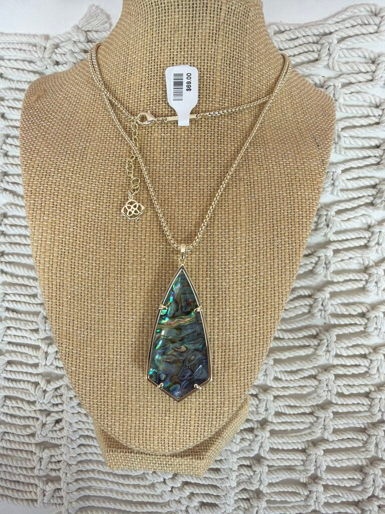 Kendra Scott Mother of Pearl Pendant Necklace w/ Box
