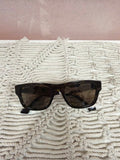 Gucci Tortoise Shell Square Frame Sunglasses w/ Case
