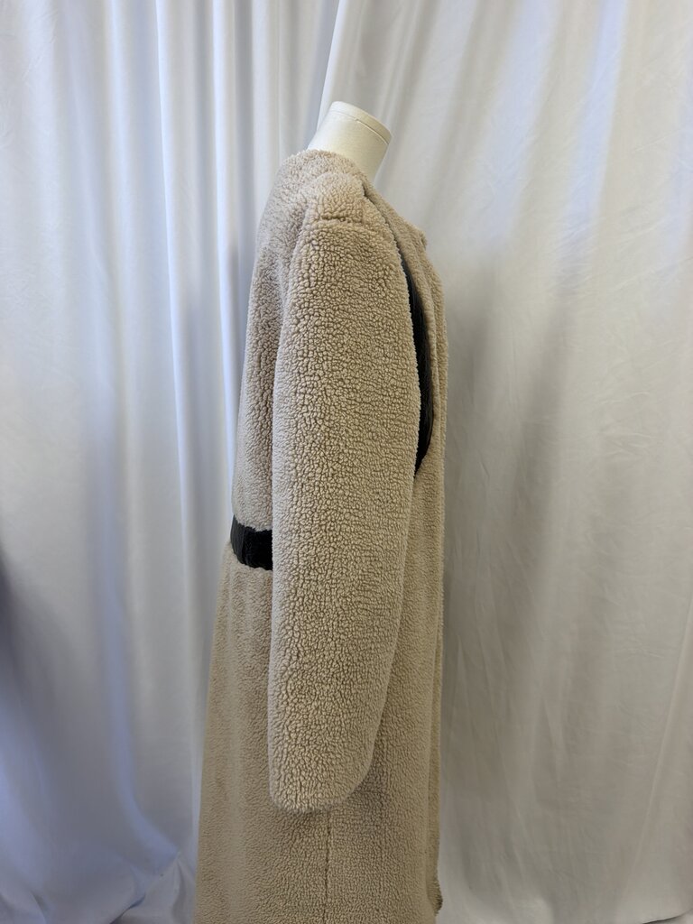 Saint Art Long Faux Shearling Coat NWT