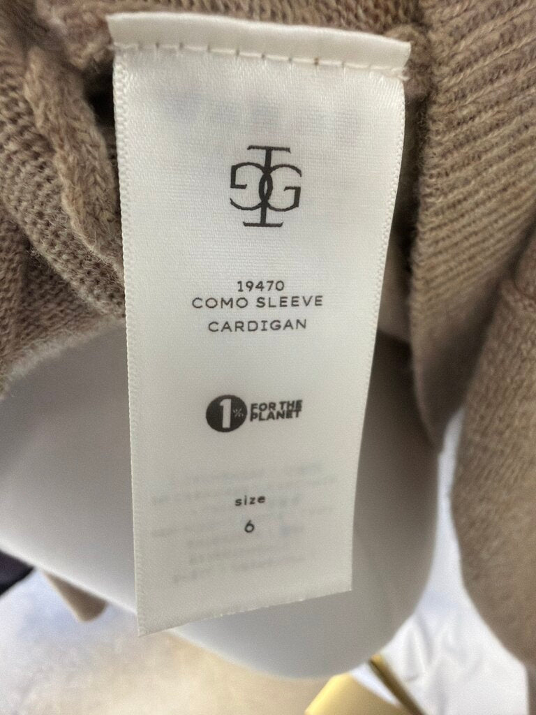 The Garment Tan Wool Cardigan
