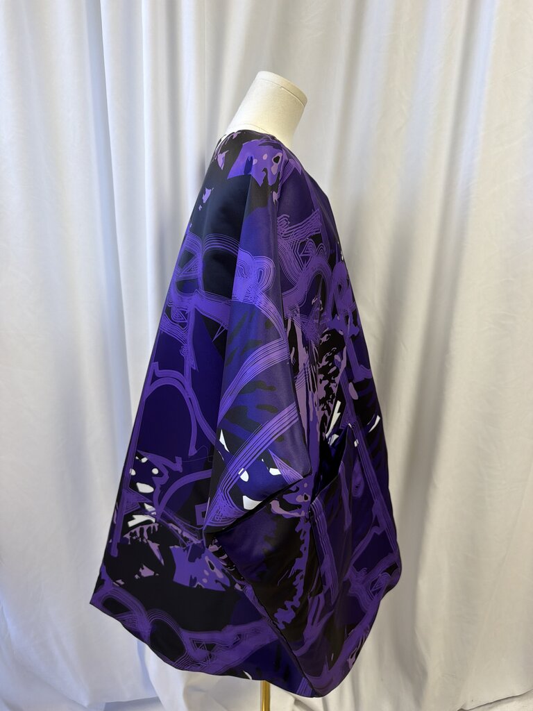 Igor Purple Silk Short Sleeve Jacket