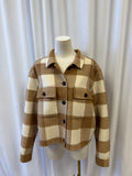 Rails Large Format Gingham Wool Blend Jacket