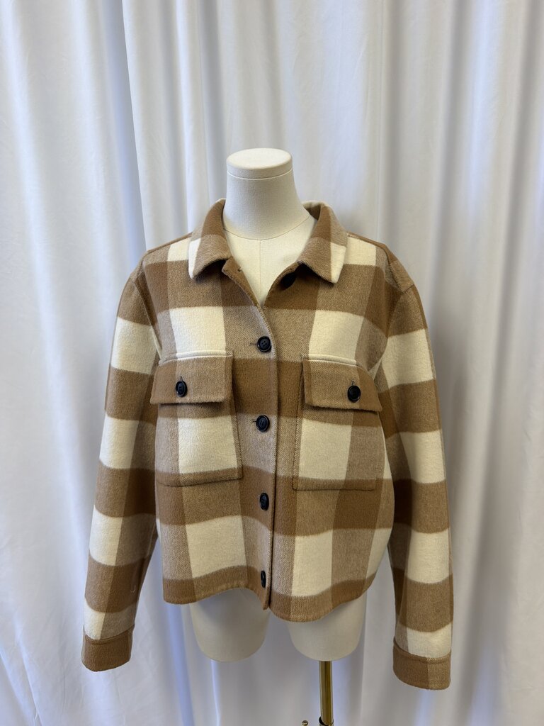 Rails Large Format Gingham Wool Blend Jacket