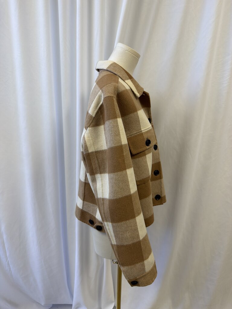 Rails Large Format Gingham Wool Blend Jacket