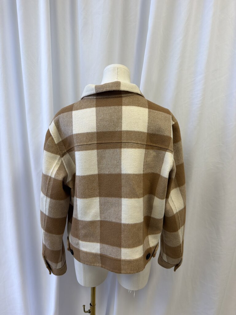 Rails Large Format Gingham Wool Blend Jacket