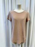 Lululemon Striped Short Sleeve V-Neck
