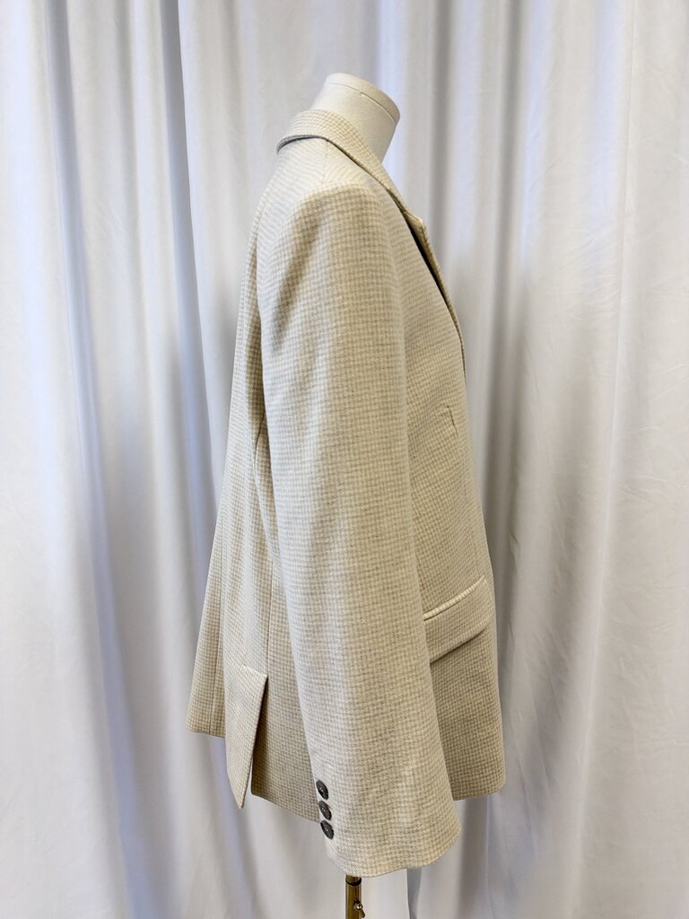 Anine Bing Houndstooth Virgin Wool Blazer