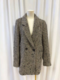 Anine Bing Wool Blend Tweed Printed Jacket