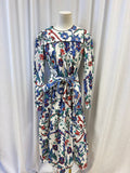 Tory Burch Floral Print Midi Dress