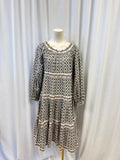 Tory Burch Patterned Tiered Midi Dress