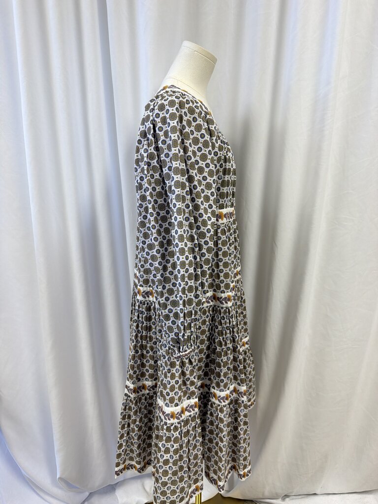 Tory Burch Patterned Tiered Midi Dress