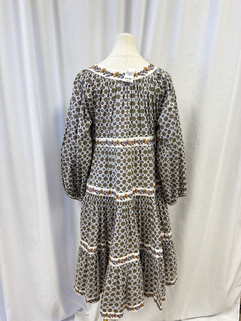 Tory Burch Patterned Tiered Midi Dress