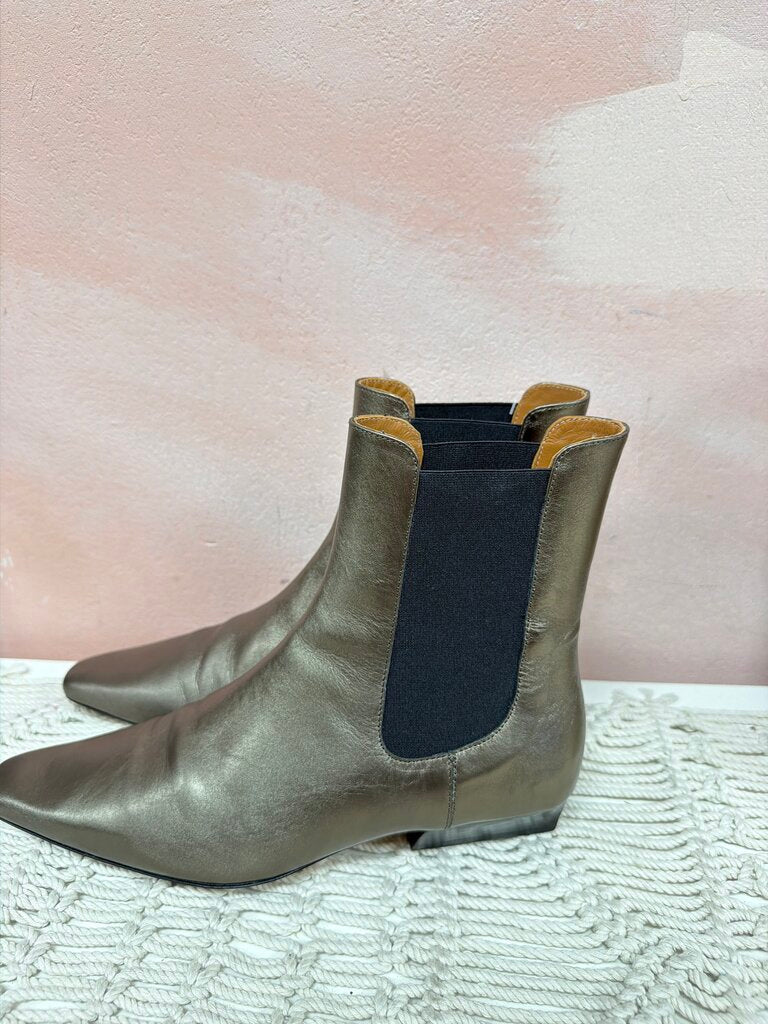 Staud Metallic Chelsea Boot w/ Dustbag