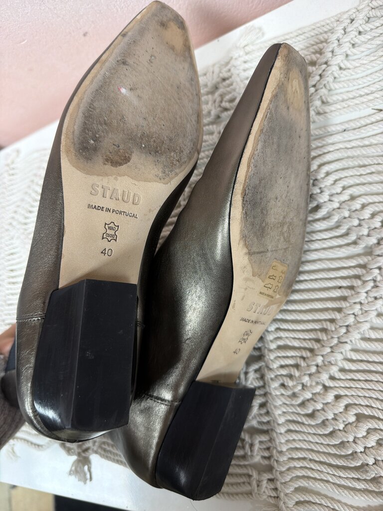 Staud Metallic Chelsea Boot w/ Dustbag