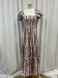 Tori Burch Cap Sleeve Floral Dress