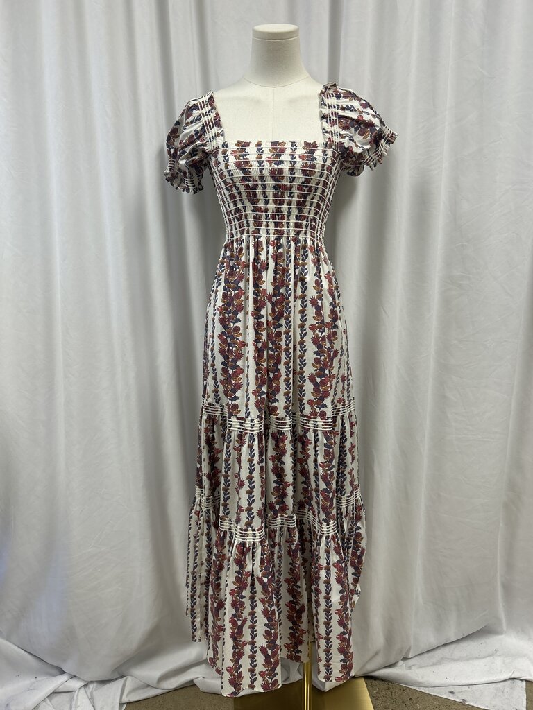 Tori Burch Cap Sleeve Floral Dress