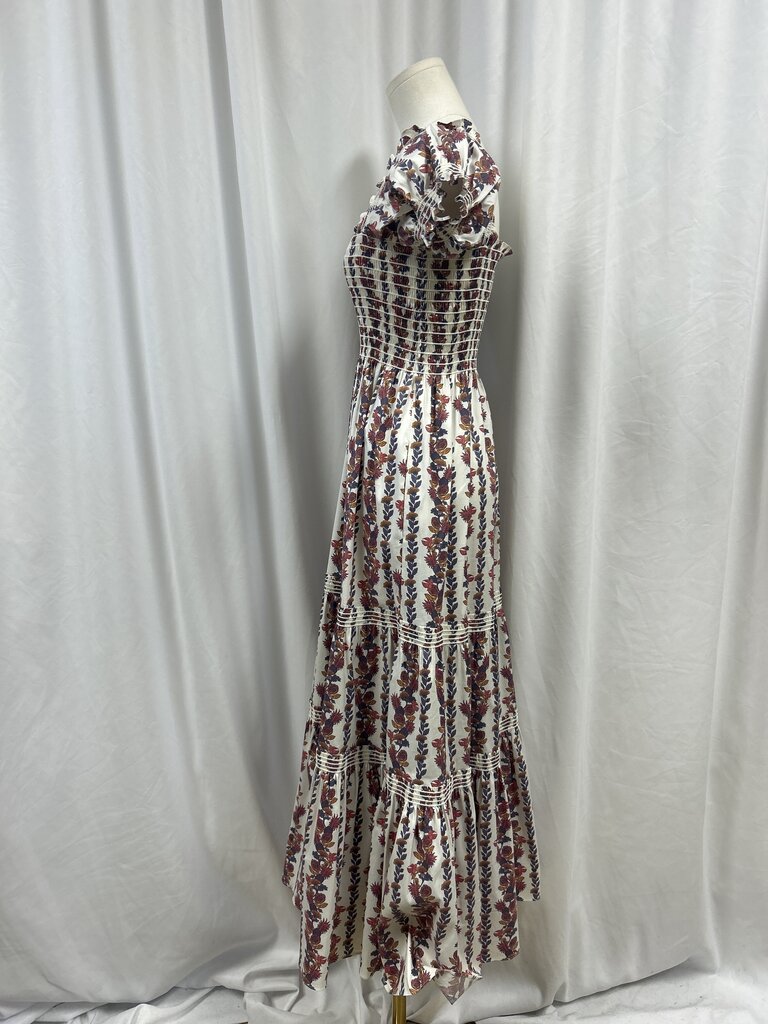 Tori Burch Cap Sleeve Floral Dress