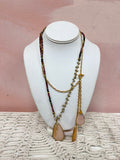 Catherine Page Crystal Beaded Asymmetrical Necklace